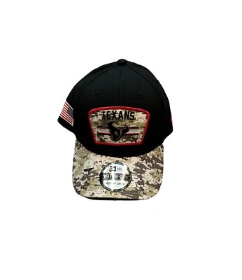 Nuevo con etiquetas Nuevo Houston Texans New Era Militar Camuflaje Ajustado Sombrero Gorra Talla Mediana/Grande Foto 1 de 2