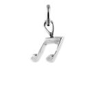 Sterling Silver 3D Musical Note Charm Charms Music Score