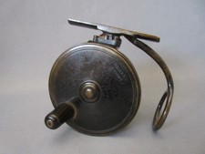  Malloch of Perth brass Patent Sidecasting reel