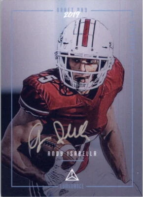 2019 Panini Luminance Draft Day Signatures Silver #49 Andy Isabella Auto - NM-MT - Image 1 of 2