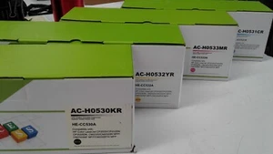 Full set TONER CARTRIDGE CC530A / CC531A / CC532A CC533ACOMPATIBLE WITH HP 304A - Imagen 1 de 5
