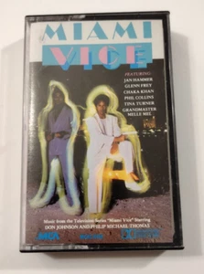 Miami Vice Soundtrack Cassette Tape Jan Hammer Glen Fry Tina Turner Phil Collins - Picture 1 of 7