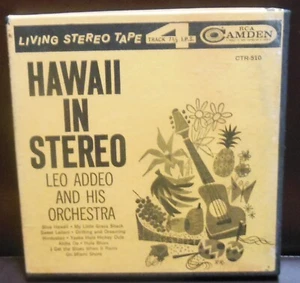 Hawaii in Stereo Leo Addeo and His Orchestra 4 Track 7 1/2 IPS Reel to Reel Tape - Picture 1 of 7