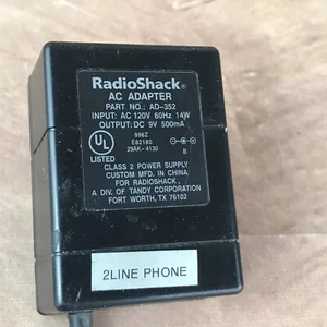 AC Adapter  AD-352 Radio ShackPower Supply Cord - Picture 1 of 3