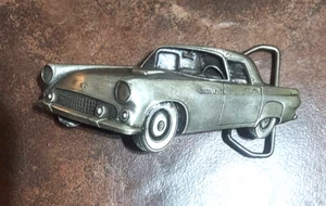 1955 Ford Thunderbird T-Bird Gürtelschnalle ~ ©1981 Bergamot Brass Works® Vintage - Bild 1 von 2