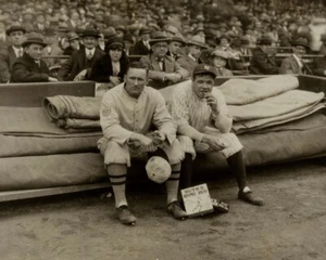 Walter Johnson & Babe Ruth 8X10 Photo Washington Senators New York Yankees #7 - Picture 1 of 1