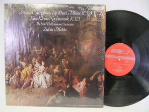 Zubin Mehta Israel Philharmonic Orch Mozart Symphony 40 1978 LP London CS 7066 - Foto 1 di 3