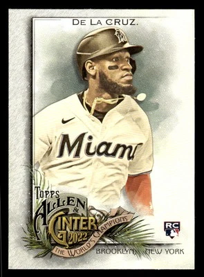 2022 Topps Allen & Ginter #71 Bryan De La Cruz Rookie Card Miami Marlins - Image 1 of 2