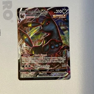 Juego de cartas coleccionables Pokémon Umbreon VMAX Evolving Skies ultra raro 095/293 como nuevo casi como nuevo - Imagen 1 de 2