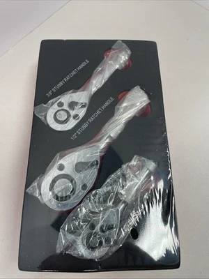 3 Pcs Quick-Release Ratchet Set with Teardrop Head 1/4, 3/8, 1/2-Inch - Image 1 of 4