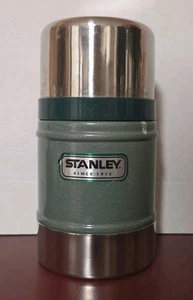 Stanley Classic Green Stainless Steel Thermos Food Jar 17oz Camping Cold Hot - Picture 1 of 7