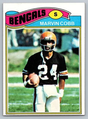 1977 Topps #52 Marvin Cobb Cincinnati Bengals - Image 1 of 2