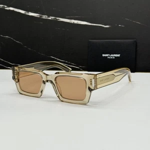NEW SAINT LAURENT SL572 006 SQUARE WOMEN SUNGLASSES SAINT LAURENT SL 572 - Picture 1 of 12
