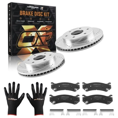 Kit de rotores de freno delanteros + pastillas de freno para Chevrolet Tahoe 2000-2006/Astro 2003-2005 Foto 1 de 4