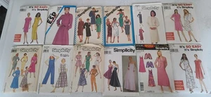 Lote De 12 Vestidos Vintage Simplicity Patrones De Costura - Imagen 1 de 4
