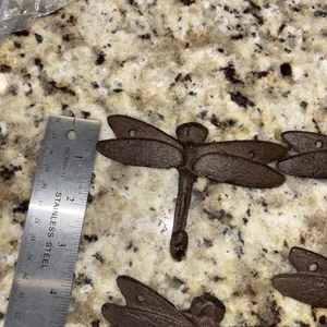 Vintage Metal Dragonfly Wall Hook Figurine. No Screws. Heavy Metal. 3539 - Picture 1 of 5