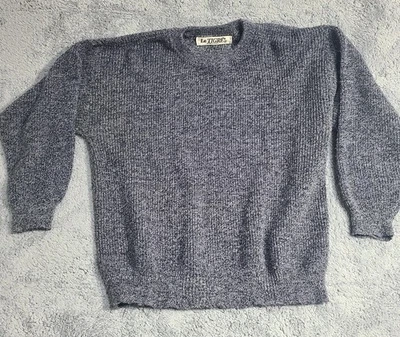 Vintage Le Tigre Sweater Men’s Medium Gray Made in USA Long Sleeve - Image 1 of 4