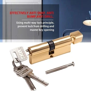 Euro Cylinder Wooden Door Lock High-security Lock Fixing Screw Included - Picture 1 of 7