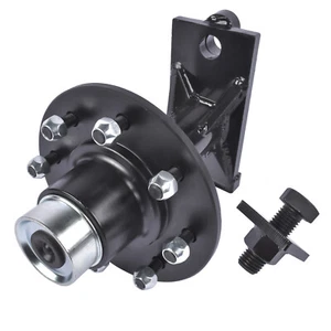 1PC 8 x 6.5 Lug 8000LB Shipping Container Wheels, Bolt-on Spindle Kit NEW zU - Foto 1 di 9