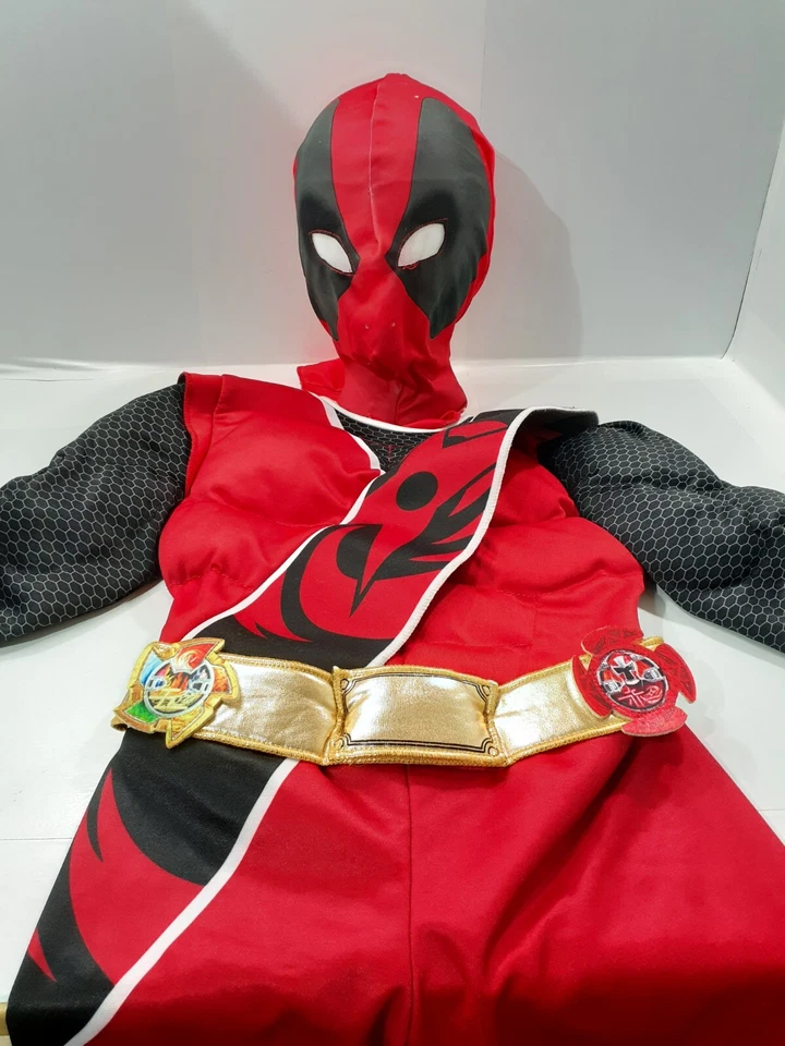 Костюм красного рейнджера Power Ranger Disguise Saban 2017 размер 3T/4T 2 шт сделано в США - Изображение 1 из 4