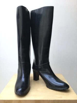 Botas de lluvia Andrew Geller vintage años 70 tacón alto botas de agua Foto 1 de 4