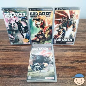 PSP God Eater 1 2 Burst Append Japanese Game PlayStation Portable Namco Japan - Picture 1 of 22