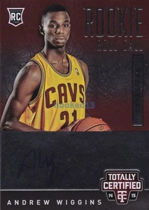 Tarjeta de llamada Andrew Wiggins 2014-15 totalmente certificada AUTO NOVATO d#026/249 - Imagen 1 de 2