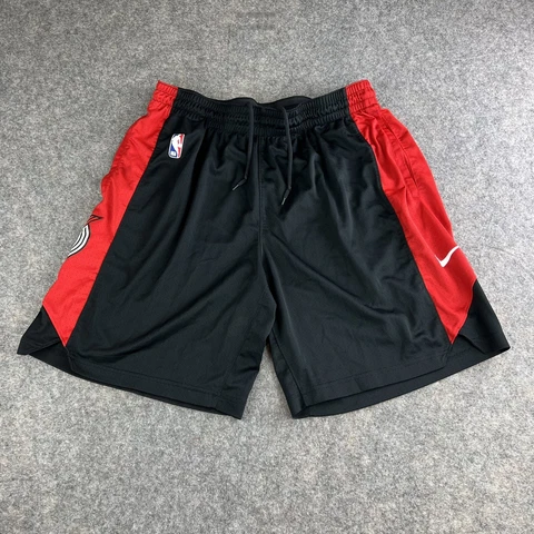 Nike NBA Portland Trail Blazers Swingman Black 9” Shorts Mens Size XXL Cover
