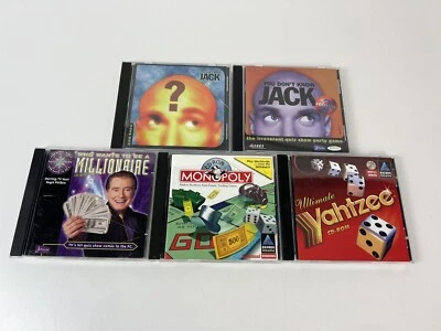 PC Game Lot - You Don't Know Jack Volume 1, 2, Yahtzee, Monopoly, Millionaire - Image 1 of 4