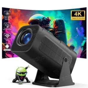 4K Mini Projector 10000 Lumen LED 1080P WiFi UHD Portable Home Theater Bluetooth - Picture 1 of 24