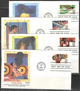 US Scott #C105-C108 Fleetwood FDCs - Picture 1 of 1