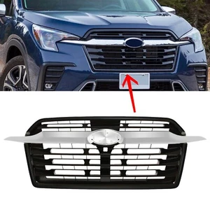 Front Grille Grill Black & Chrome Fits 2023 Subaru Ascent For 2024 Subaru Ascent - Picture 1 of 8