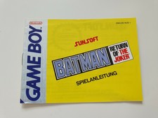 Batman Return of the Joker Spielanleitung Anleitung Nintendo GameBoy Classic TOP