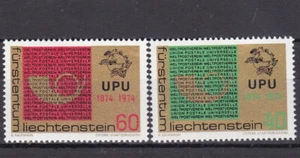 Liechtenstein , 1974, 607/08, MNH **, 100 Jahre Weltpostverein (UPU). - Bild 1 von 1