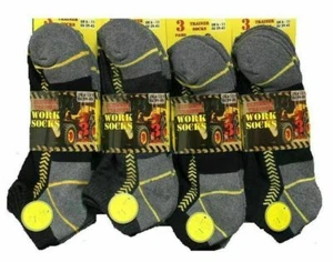 Men's Ultimate Trainer Work Socks Trainer Liner Ankle Sports Work 6-11 - Picture 1 of 1