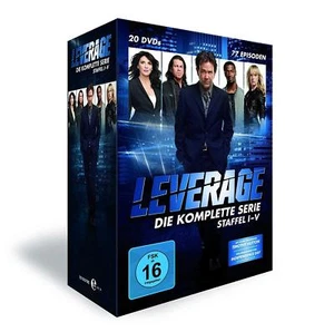LEVERAGE -Series 1-5 Complete Collection Season 1 2 3 4 5 Original Sealed UK DVD - Picture 1 of 6