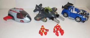 Iron Man Imaginext Twister Jet 5Pc Avengers Lot Marvel Superhero Squad Car Plane - Picture 1 of 3
