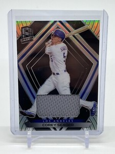 2020 Panini Chronicles Spectra Baseball Corey Seager Jersey Relic Dodgers Ranger