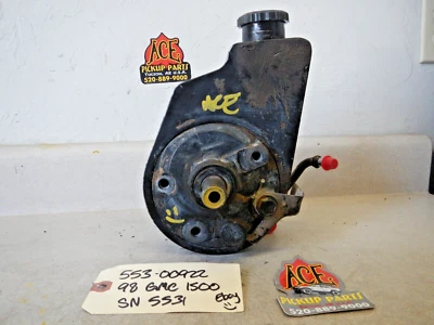 97-98 Chevy GMC Truck 1500 6 Cyl without Hydro-Boost Brakes Power Steering Pump - Image 1 of 4
