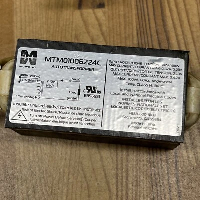 Автотрансформатор McWong MTM01006224C с креплением 480–240 В - Изображение 1 из 4