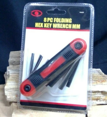 Kit de llaves hexagonales plegables MM de 8 piezas Foto 1 de 4
