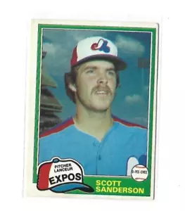 1981 O-Pee-Chee #235 Scott Sanderson NMMT - Picture 1 of 2