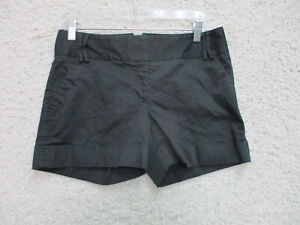 Express Shorts 4 Womens Regular Size Black Twill Chino Pockets Modern Fit Casual