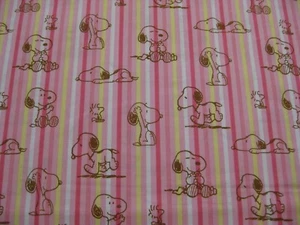 Baby Snoopy Pink Peanuts Fabric - 24 Inches - Picture 1 of 4