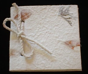 Notepad Handmade Thai Saa Paper (Mulberry Bark) 3.75" X 4" - Picture 1 of 3