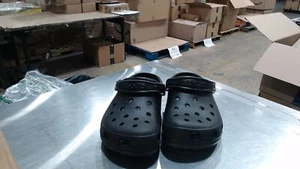 UsedGood_Crocs Classic Clog Sandals, Black, Men's 9/Women's 11_Black_Sz9 - Picture 1 of 6