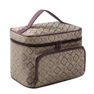 New Large Capacity Flower Cosmetic Bag Zipper Cosmetic Box Storage Organizers - Picture 1 of 27