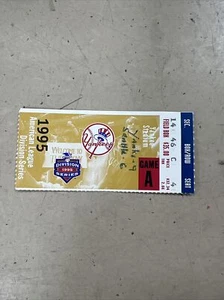 1995 ALDS GM #1 A MARINERS Don Mattingly 1st Postseason Yankees Ticket Stub - Bild 1 von 2