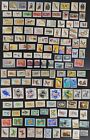 Lot mondial de timbres d'occasion années 100 F/VF reptiles, papillons, animaux sauvages k062