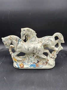 Mid Century Keramik Pferd Statue MCM Mantel Statue - Bild 1 von 9